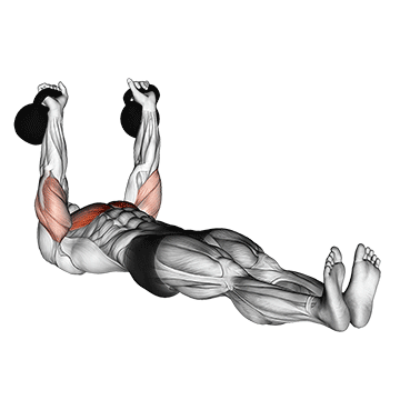 Desenvolvimento alternado com kettlebell no chão