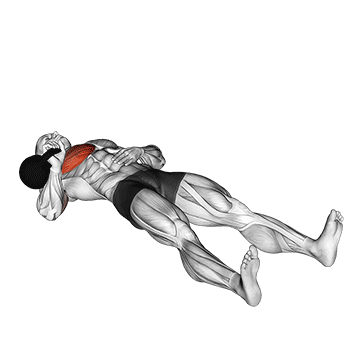 Supino unilateral no solo com kettlebell